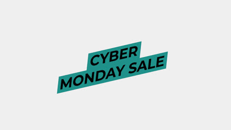 cyber-monday-sale-word-animation-motion-graphic-video-with-Alpha-Channel,-transparent-background-use-for-web-banner,sale-promotion,advertising,-marketing-transparent-background